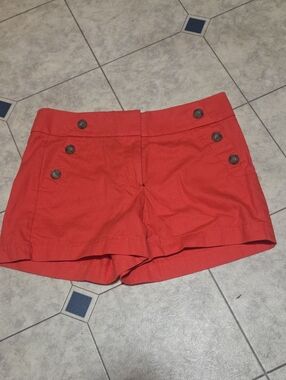 LOFT Coral Cotton Shorts Size 2